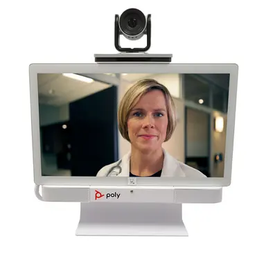 HP Poly Telehealth Station: G7500 with Eagleeyeiv 12X and 24 Inch Touch Display Plu