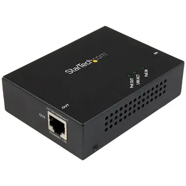 StarTech.com 1-Port Gigabit PoE+ Extender 802.3AT/AF