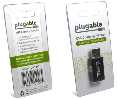 Plugable Technologies Plugable USB Data Blocker Protect Against Juice Jacking Universal Fast 1A Char, image 8