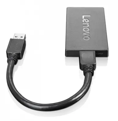 Lenovo USB 3 to DP Adapter Backward Compatible with Qhd and HD Monitors
