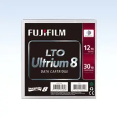 Fujifilm Data Storage Fujifilm LTO Ultrium 8 Data Cartridge with Case, 12/30TB Capacity. Vendor Drop