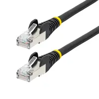 StarTech.com 1 ft Cat6a Ethernet Cable - Black - Low Smoke Zero Halogen (LSZH) - 10GBE 500MHz, image 3