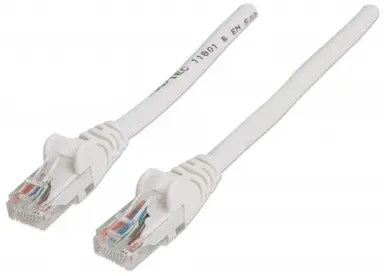 Intellinet White, 2 ft, Cat6 Patch Cable. Gold-Plated Contacts for Best Connection. PVC