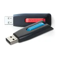 Verbatim Americas 64GB Store N Go V3 USB 3.0 Drive 2PK Red, Blue