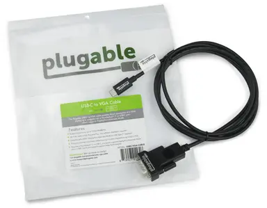 Plugable Technologies Plugable USB C to VGA Cable - Driverless Connect Your USB-C OR Thunderbolt 3 L, image 8