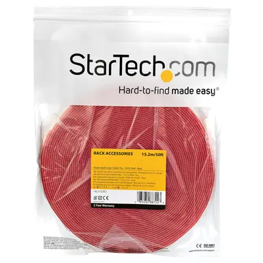 STARTECH.COM 50FT Bulk Roll OF Red Hook And Loop Tape 3/4IN (19 MM) Wide - Cut to Needed Leng, image 5