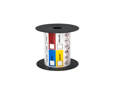 Brother International Corporat 4INX6IN TT GHS Secondary Container Preprinted White Label