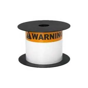 Brother International Corporat 3INX5IN TT ANSI/Osha Warning 3/4IN Org Header White Vinyl Label