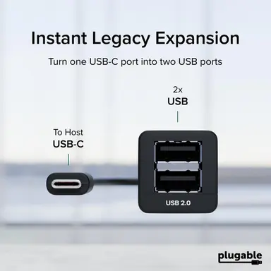 Plugable Technologies interface hub USB Type-C 0.48 Mbit/s Black, image 3