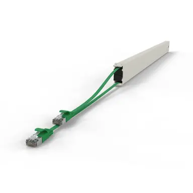 Synergy Micro Solution Patchbox.one Green 46RU Long Range CAT.6A Cassette the Flat CAT.6A Cable Inside, image 8
