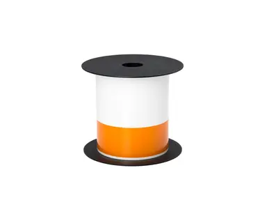 Brother International Corporat 4 in Wide TT Arc Flash Continuous 1-1/2IN Orange Header White Label