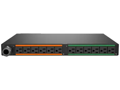 Vertiv Rpdu, Switched Unit Level Monitoring EC, 30A, 120V, 2.8KW, Horizontal, (12) NEMA
