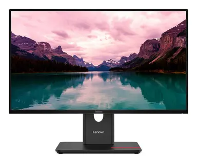 Lenovo T24-40, 24 Inch FHD Monitor with IPS and LTPS Stand with Phone Slot, Variable