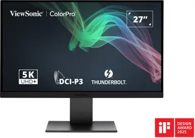 ViewSonic 27 in Colorpro 5K IPS Monitor with 100W Thunderbolt 4, USB C, and DCI-P3 Color GA, image 4