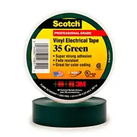 3M Display Materials and Syste Tape 3M 35 Green Electrical Marking Tape , 3/4 Wide X 66 Long Roll X 0.007 Thick, image 3