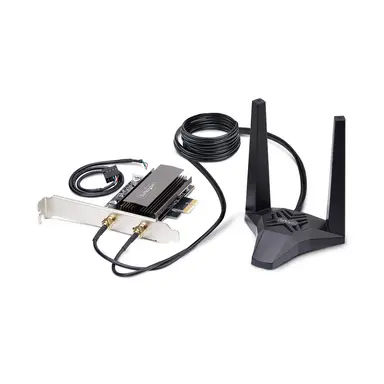 StarTech.com Wi-Fi 6E PCIe Network Card with Bluetooth 5.3, Magnetic Antenna Base with 3.6 ft