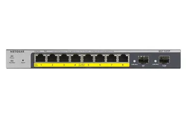 NETGEAR GS110TPV3 8-Port Gigabit PoE Ethernet Smart Managed Pro Switch with 2 SF, image 6