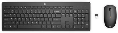 HP 235 - Keyboard, Mouse - Qwerty - Mouse, Keyboard - Wireless - USB-a - Black