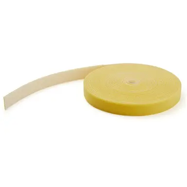 StarTech.com 50 ft Bulk Roll of Yellow Hook and Loop Tape 3/4IN (19MM) Wide - Cut to Needed LE