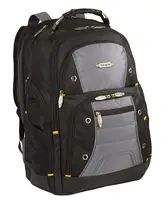 Targus 17 Drifter II Backpack, Black/Gray, Padded Laptop Compartment with Zippered Pock, image 3