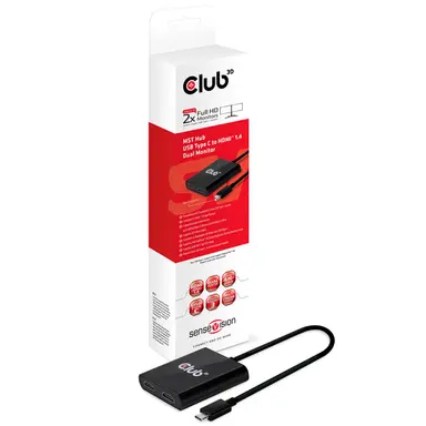 Club 3D B.V USB C - Dual HDMI 1.4 Display MST Hub, image 4