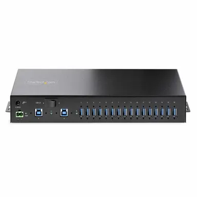 StarTech.com 16-Port Industrial USB 5GBPS Hub with Power Adapter, Metal Enclosure, Mountable, image 7