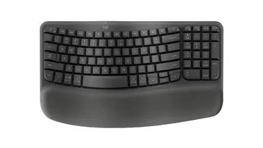 Logitech Wave Keys Wireless Ergonomic Keyboard - Graphite - US