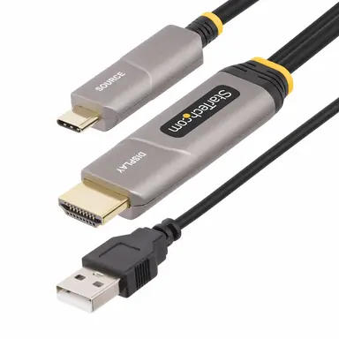 StarTech.com 30 ft (9.15 m) USB-C to HDMI 2.0 Active Optical Cable (AOC), 4K 60HZ, CL3 Rated, U