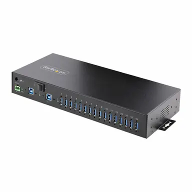 StarTech.com 16-Port Industrial USB 5GBPS Hub with Power Adapter, Metal Enclosure, Mountable, image 4