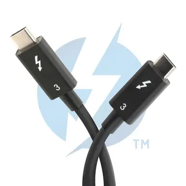 Plugable Technologies Plugable Thunderbolt 3 Cable 40GBPS Supports 100W (20V, 5A) Charging, 2.6 ft / 80, image 6