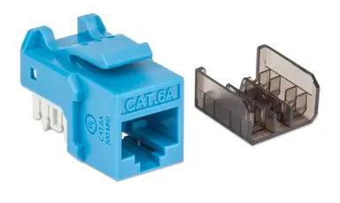 Intellinet Fastpunch Cat6a Keystone Jack UTP, Blue, image 7