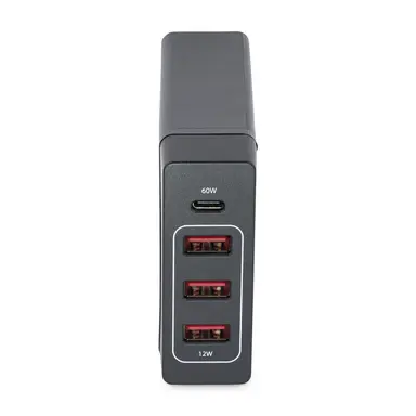 StarTech.com 72W USB Charging Station W/ 1X USB-C PD 3.0 (60W) and 3X USB-a BC 1.2 (12W) Fast, image 8