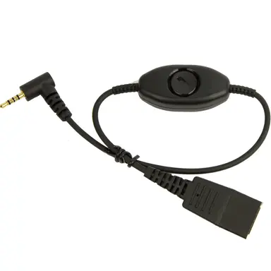 Jabra QD to 2.5MM TRRS W. Answer BTN