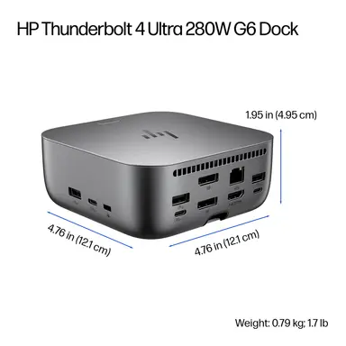 HP Thunderbolt 4 Ultra 280W G6 Dock - 8-12 Week LT, image 6