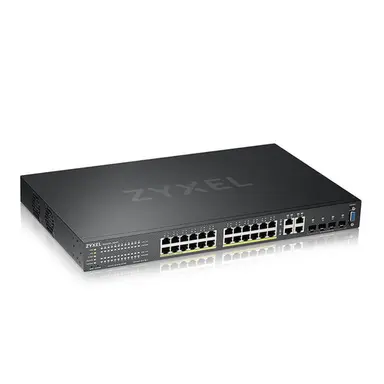 Zyxel Communications 24 Port Gigabit POE+ Managed Switch + 1YR Nebula Pro 375W Power BU, image 4