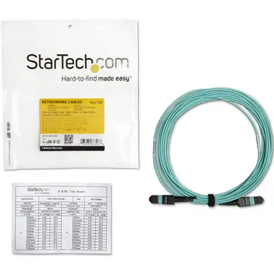 STARTECH.COM 5M (16.4FT) MTP(F)/PC to MTP(F)/PC OM3 Fiber CABLE; 40 GBPS; 50/125UM CORE; Band, image 8
