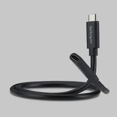 StarTech.com 2 ft (60cm) 40Gbps USB4 Extension Cable, Thunderbolt 4 Compatible, 240W Charging, 8K 60Hz/4K 240Hz, USB-C Extender Cord, DP2.1 Type C Male to Female, MacBook, iPhone, iPad, image 4