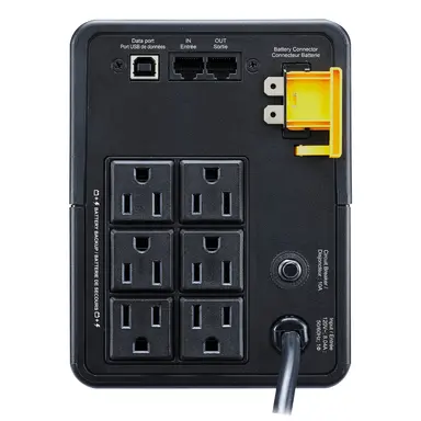 APC by Schneider Electric APC Back UPS, 950VA/480W, Tower, 120V, 6X NEMA 5-15R Outlets, USB Type a + C Por, image 6