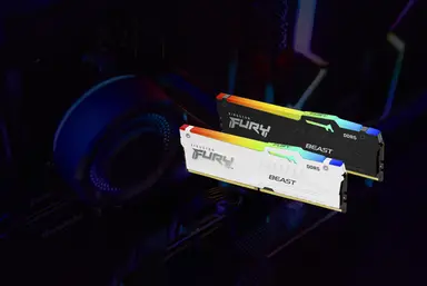 Kingston 16GB 6800MT/S DDR5 CL34 DIMM Fury Beast White RGB Expo, image 6