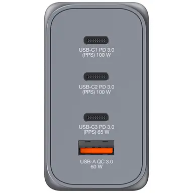 Verbatim Americas 200W 4-Port Gan Wall Charger, image 6