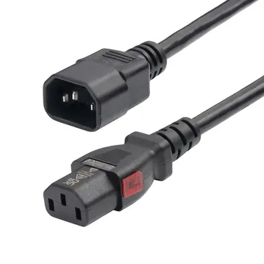 StarTech.com 10 ft (3M) Power Extension Cord, PDU Style IEC 60320 C14 to Locking C13, PDU Powe, image 4