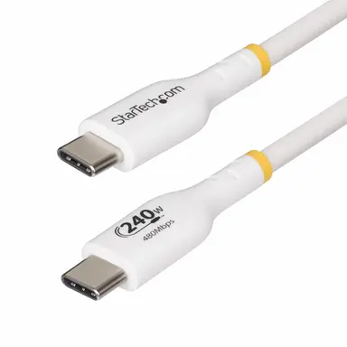 StarTech.com 10 ft White USB-C Charging Cable, USB-If Certified USB C Cable, 240W PD Epr, USB, image 4