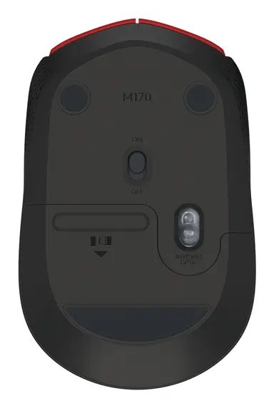 Logitech M170 Red Logitech Wireless Mouse M170 - Red - Clamshell Version, image 6