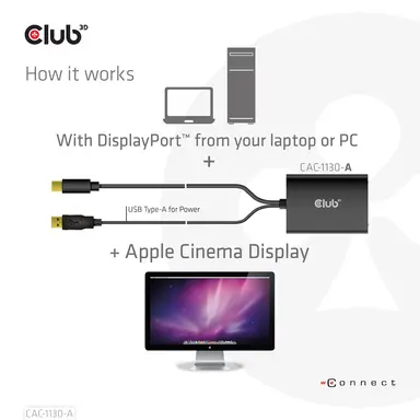 Club 3D B.V Mini DP to DVI Adapter, image 8