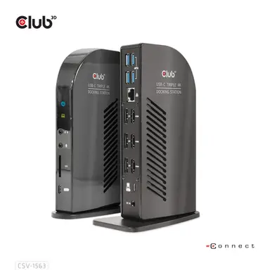 Club 3D B.V USB2 (10G) Typec 3X 4K60HZ Dock, image 2