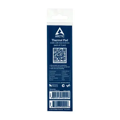 Arctic Cooling Thermal Pad 120X20X1,0 Pack of 2, image 6