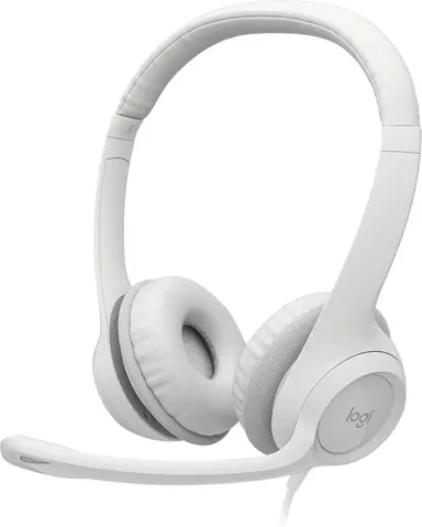 Logitech H390 USB Computer Headset - Off-White, image 4