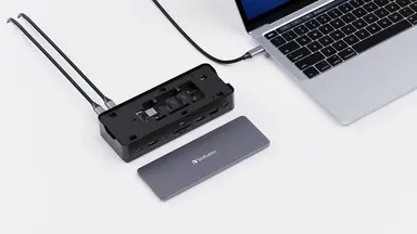 Verbatim Americas USB-C Pro Docking Station 15-in-1 SSD Enclosure, image 6