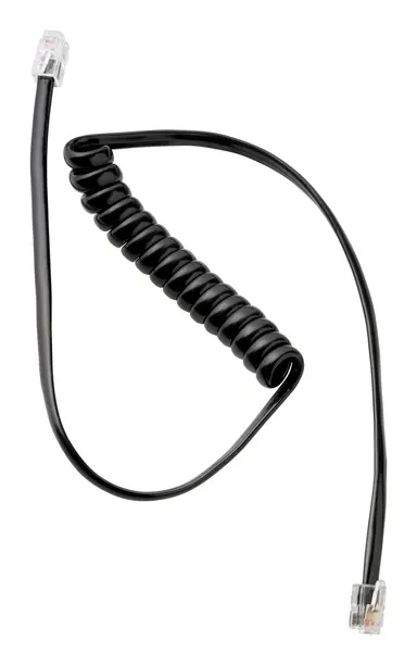 Epos USA Phone to Interface Box Cable, Modular to Modular Plug, Short Coiled Cable
