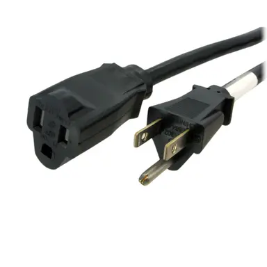 StarTech.com 10 ft (3M) Heavy Duty Extension Cord W/ NEMA 5-15R and NEMA 5-15P Connectors; 125